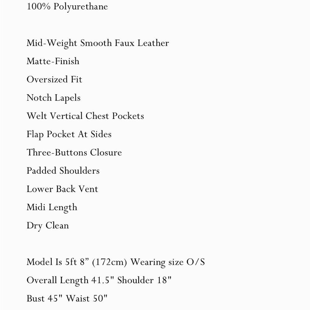 Source Unknown Leather Coat - image 8